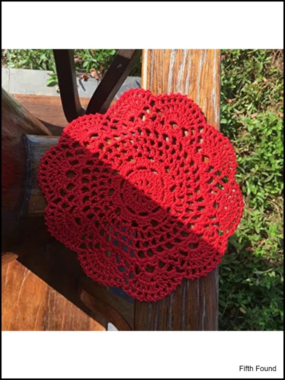 Round Crochet Lace Doilies Set of 4 Fabric Coasters Value Pack